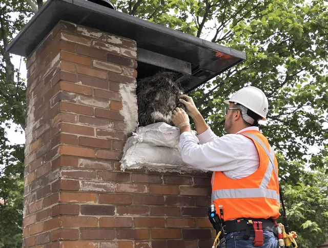 Humane removal of debris and animals by Fullerton Chimney Sweep in Fullerton, CA