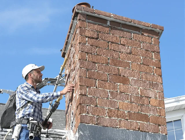 Brickwork for a chimney rebuild by Fullerton Chimney Sweep in Fullerton, CA