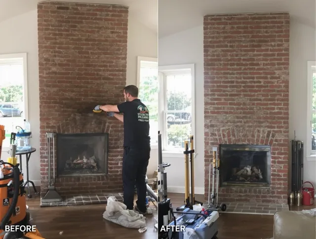 Finished chimney sweeping service by Fullerton Chimney Sweep in Fullerton, CA