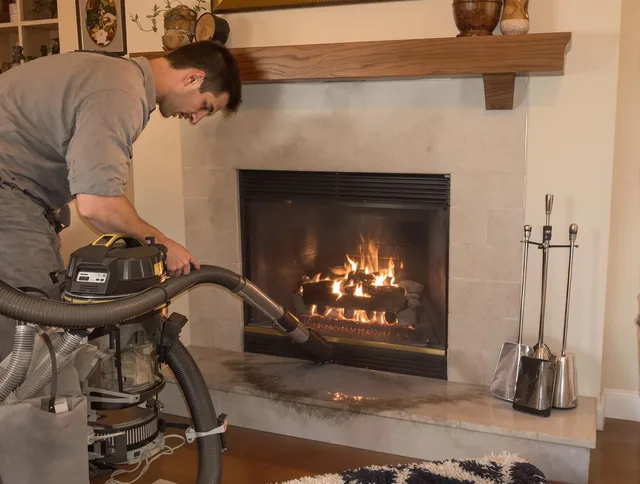 Routine fireplace upkeep by Fullerton Chimney Sweep in Fullerton, CA