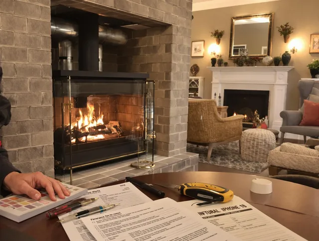 Fullerton Chimney Sweep verifying fireplace safety measures in Fullerton, CA